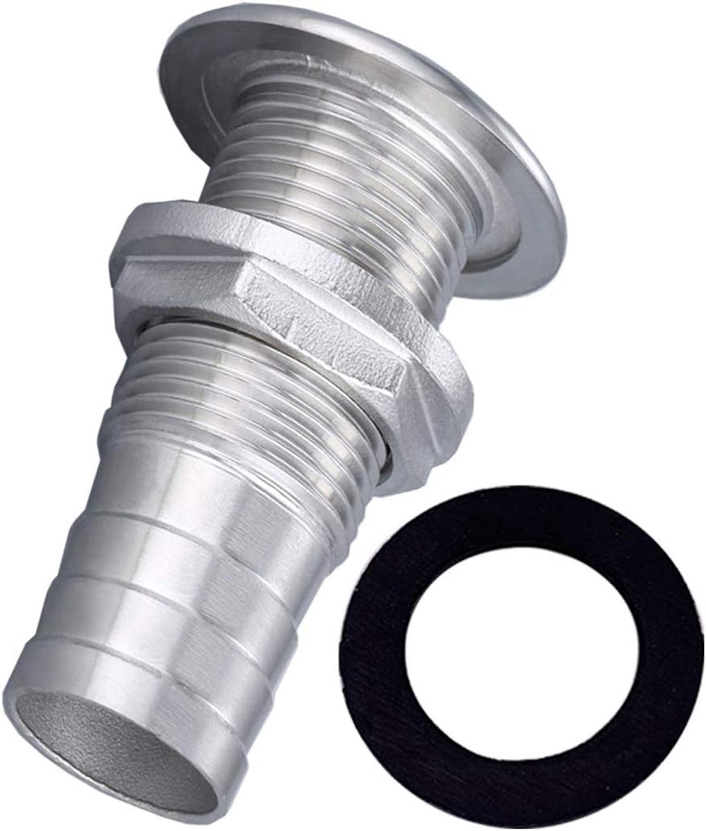 Marine Outlet Drain Gezamenlijke Boot 1"25 mm Slang Barb Thru Hull Connector Fitting Yacht Kayak Roeiboot Accessoires