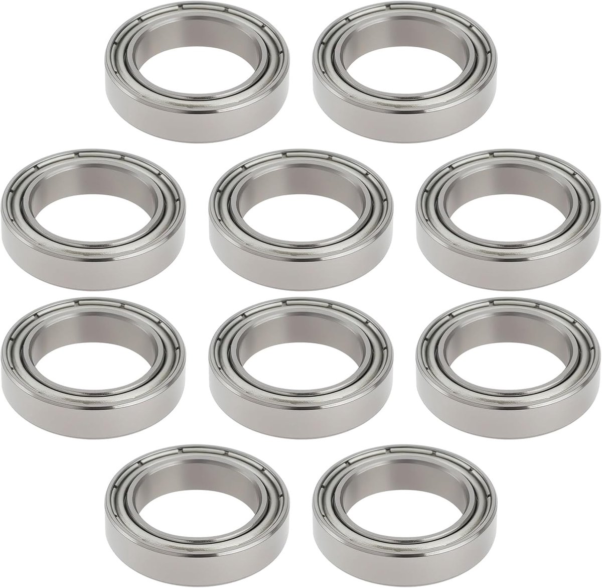 10Pcs 6701ZZ Staal Dual Metalen Verzegelde Kogellagers 12mm Binnendiameter 18mm Buitendiameter 4mm Dikte 12x18x4mm Dubbel Metaal Afgeschermd