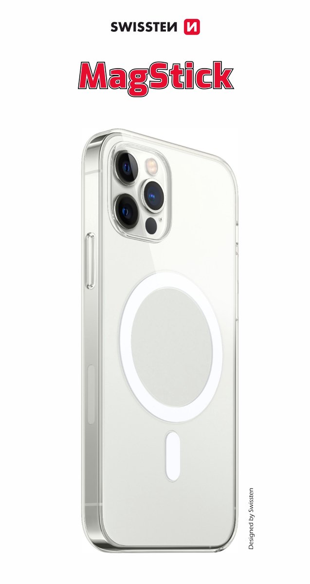 Swissten Magstick hoesje - Geschikt voor iPhone 7 Plus - Transparant