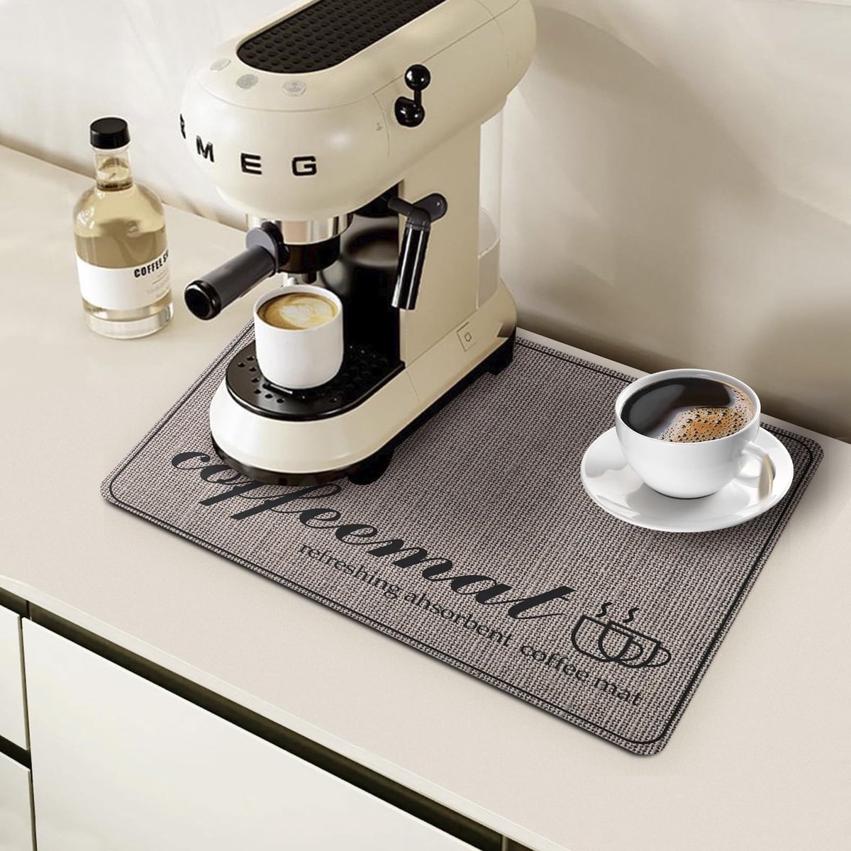 Koffiemat 30,5 x 48,3 cm - Super Absorberend - Bruin