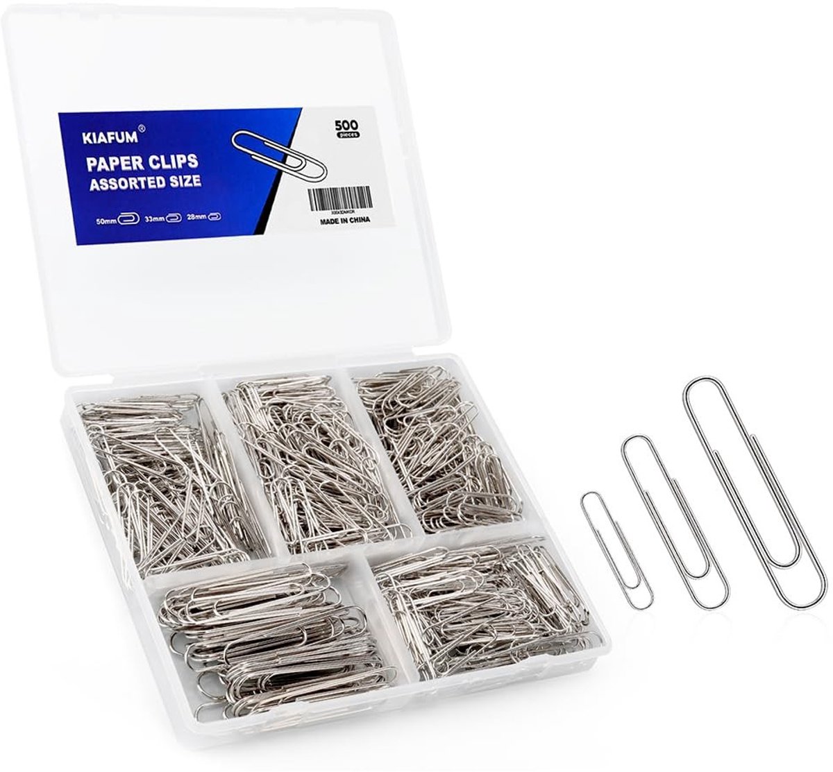 Paperclips - 500 Stuks - Metalen Kleur Zilver