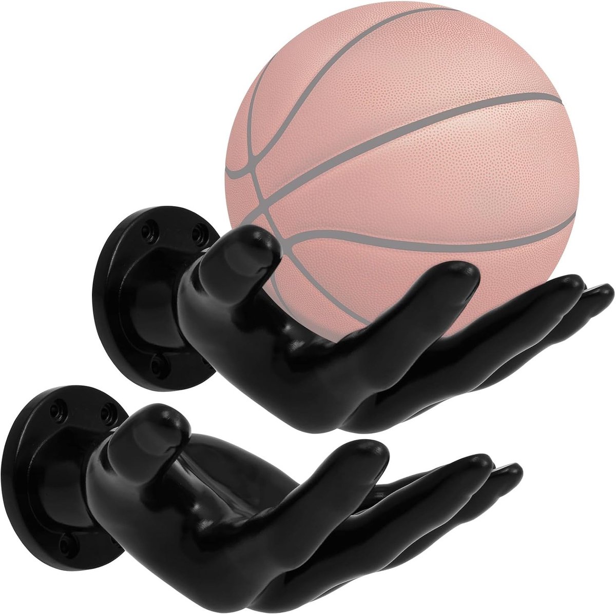 Muurbeugel voor Ballenopslag 15 x 21.5 cm - Creatieve Wandhouder voor Basketbal, Voetbal en Volleybal met Bevestigingsmateriaal