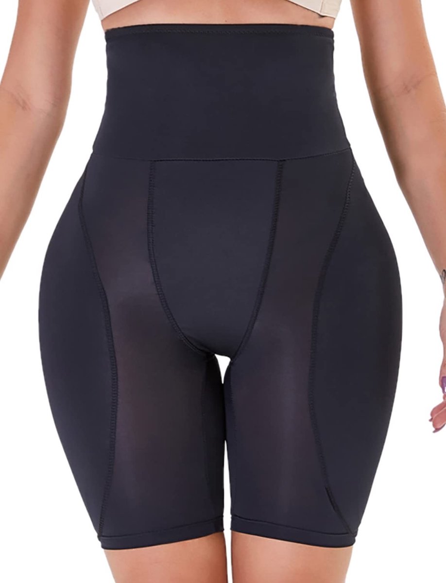 Postpartum Shapewear Ondergoed met Kussentjes - Zwart