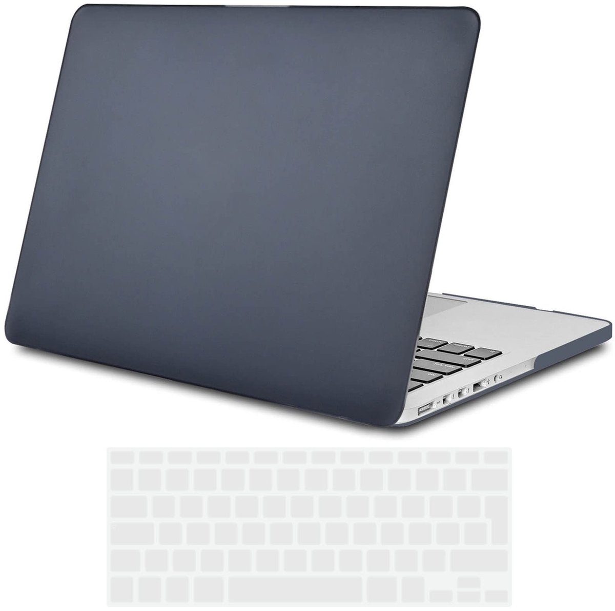 Case voor MacBook Pro 15 inch Retina - Ultra dun en grijs-zwart