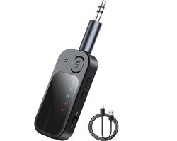 carmdering - Bluetooth Transmitter & Receiver 2 in 1 - BT 5.4 - 3.5MM AUX / RCA - Bluetooth Zender - Bluetooth 5.4 Receiver - Bluetooth Ontvanger - Bluetooth Transmitter- Draadloze Ontvanger - Voor auto-tv-pc