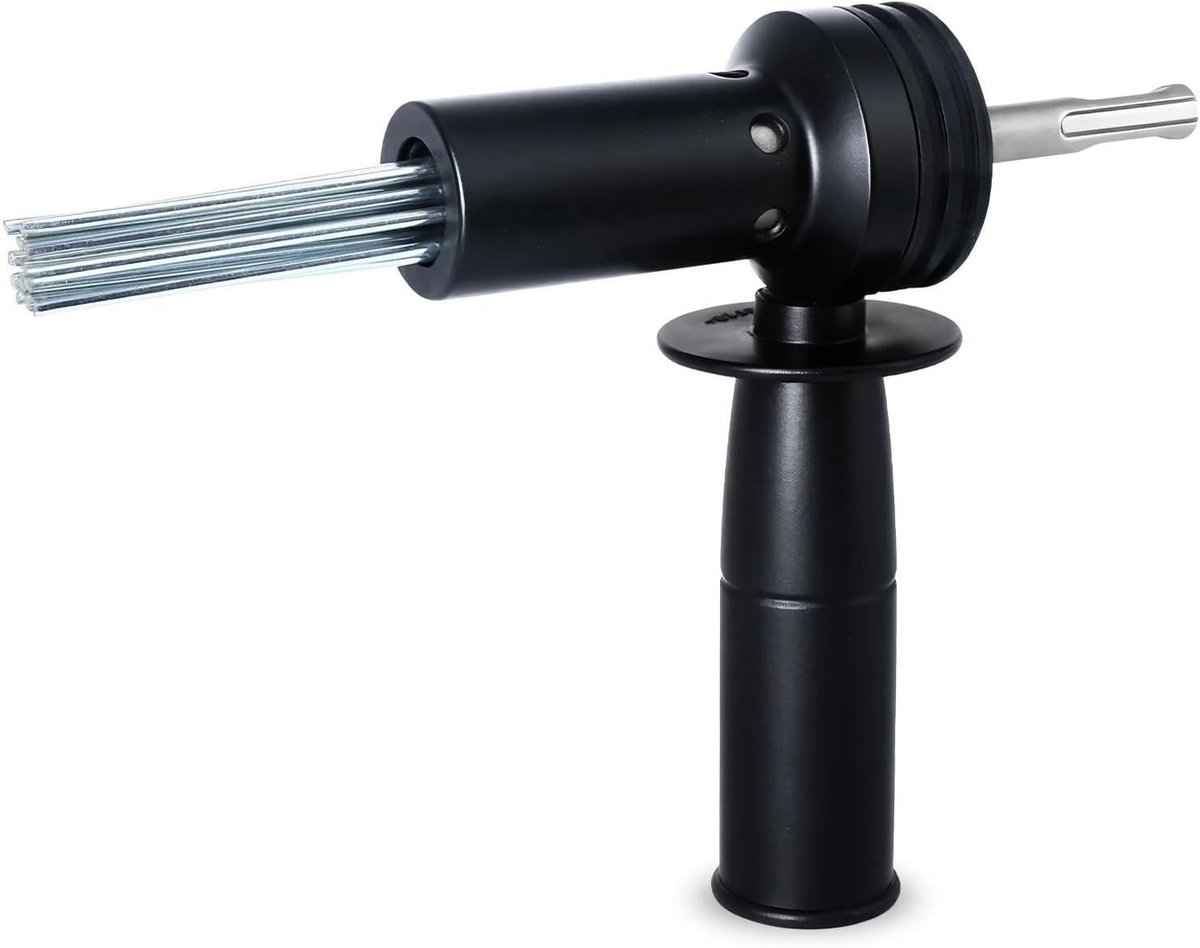 Krachtige SDS Needle Scaler Adapter voor het Verwijderen van Roest en Betonschade met Anti-Slip Klem en 18 Naalden van Gehard Staal