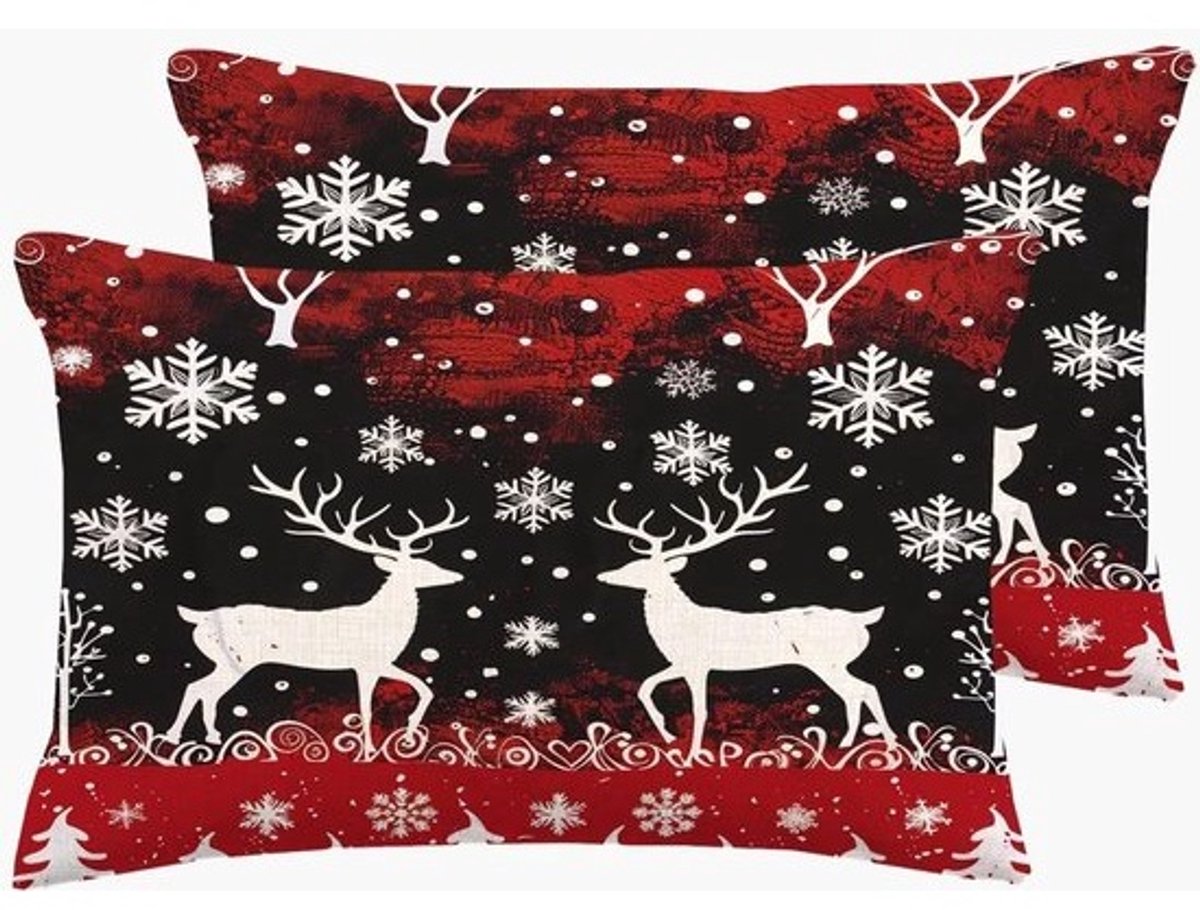 Kussenhoes Set - Sierkussenhoezen - Woonkamer Decoratie - Dubbelzijdig Printdesign - 100 x 80 cm - Multicolor