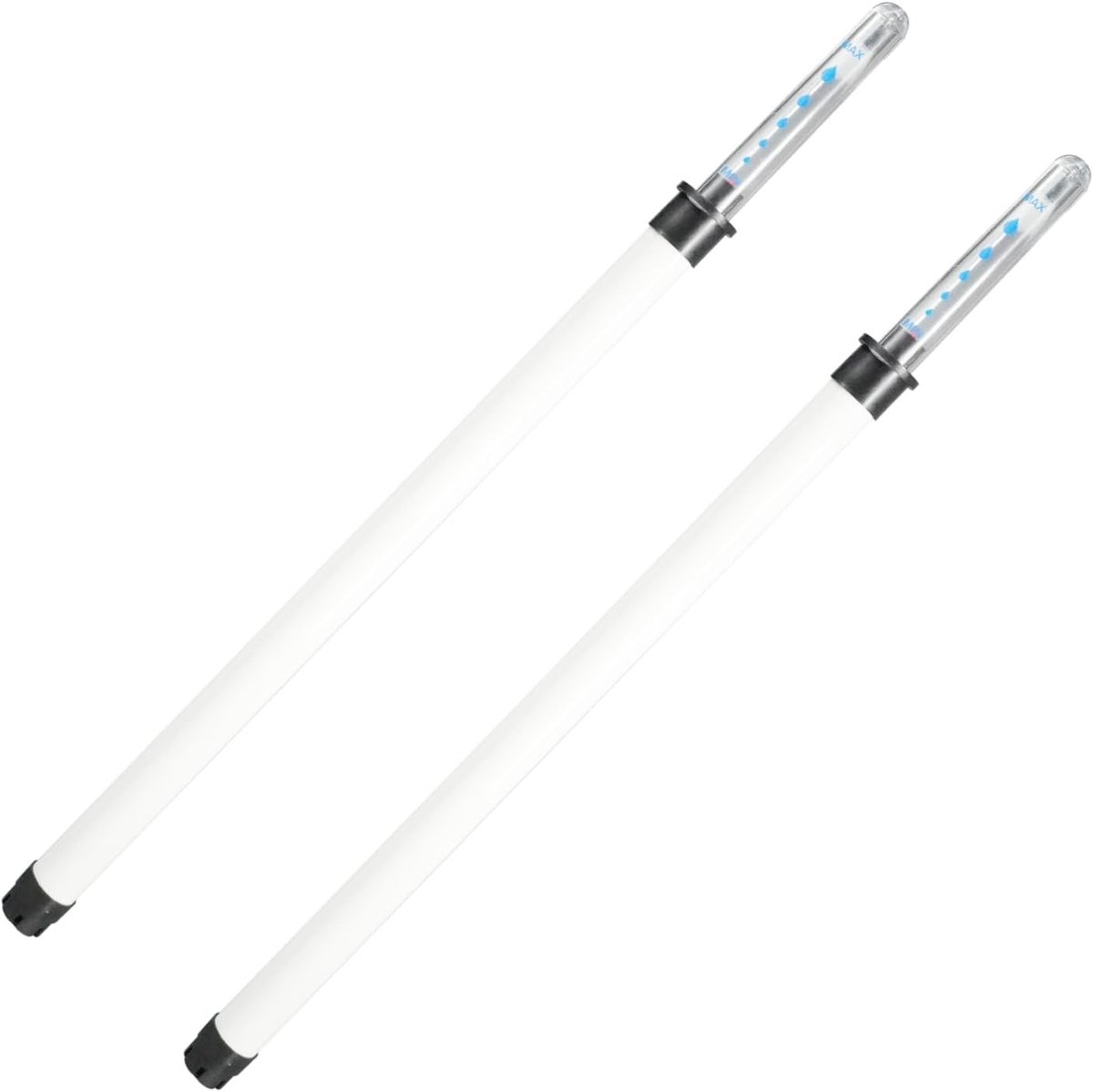 Waterpeilindicator voor planten, 36 cm, grote waterindicator voor hydrocultuur en potplanten met duidelijke weergave, eenvoudig in gebruik voor binnen en buiten, 2 stuks voor bloembakken en tuinonderhoud