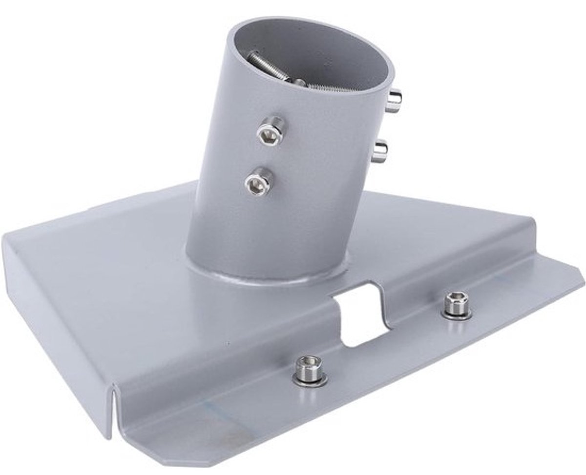 Satellietinternet Adapter - Paalmontage Houder - Stabiele Ontvangst - Roestvrij Staal - 19x19x18cm - Zilverkleurig