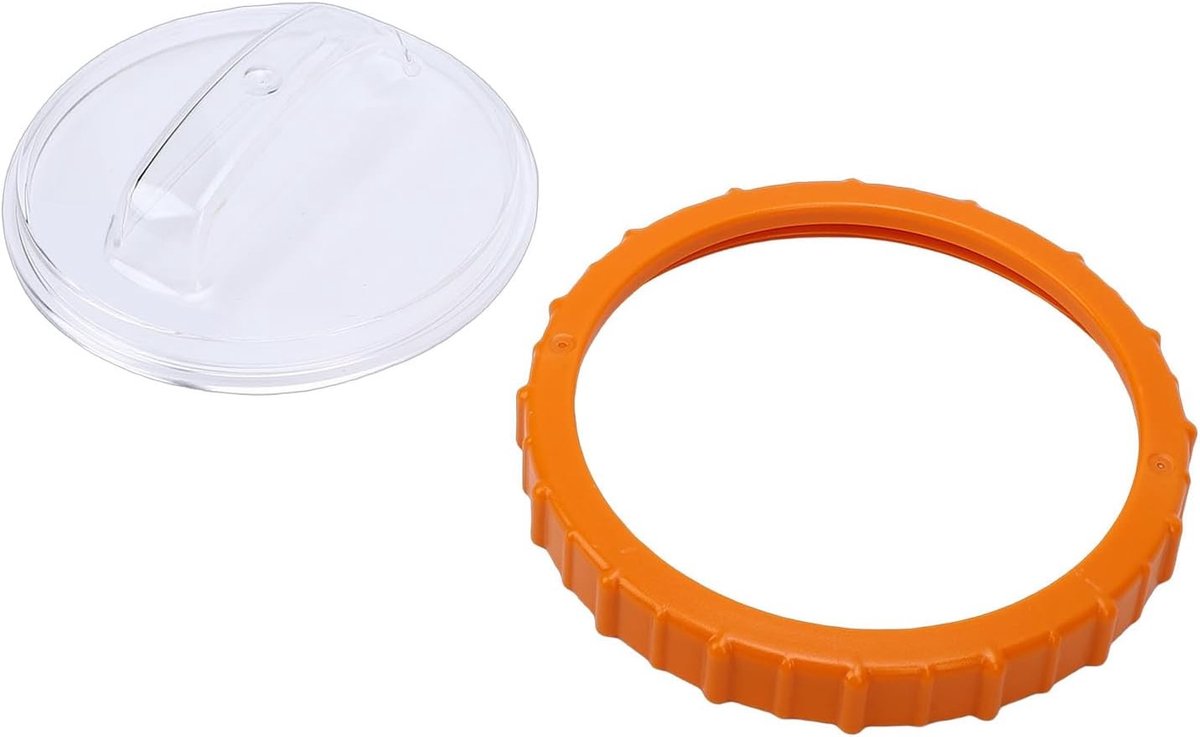 Kunststof Vervangingsmoer voor Zwembadfilter met Doorzichtig Deksel, Geschikt voor Zandfilterklepdeksels en Accessoires voor Zwembadonderhoud