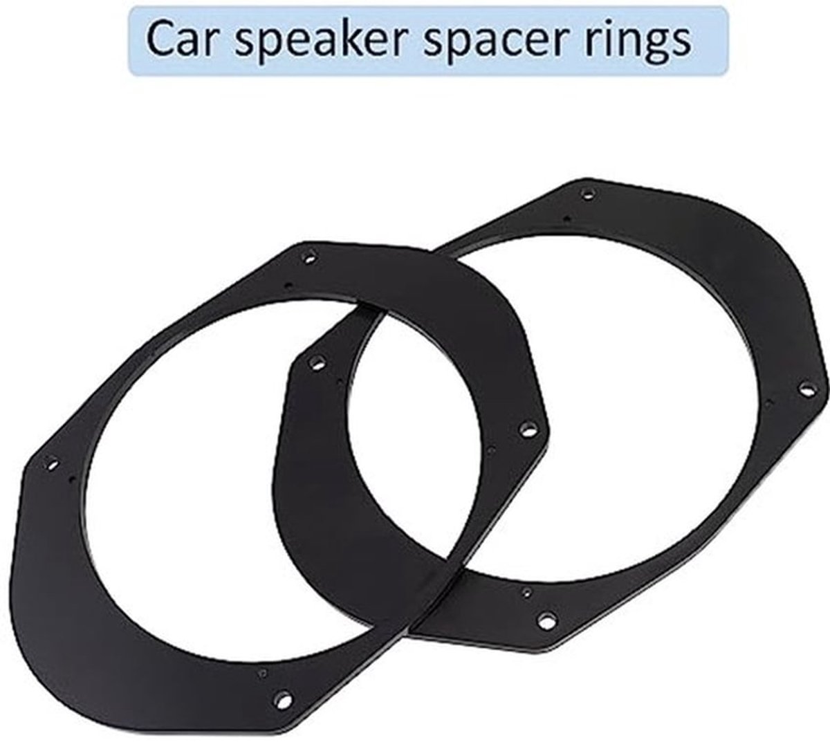 Set van 2 autospeaker adapters Ø165 mm geschikt voor Ford Fiesta, Focus, Ka, Mondeo, Puma en Transit voor eenvoudige installatie en optimale geluidskwaliteit