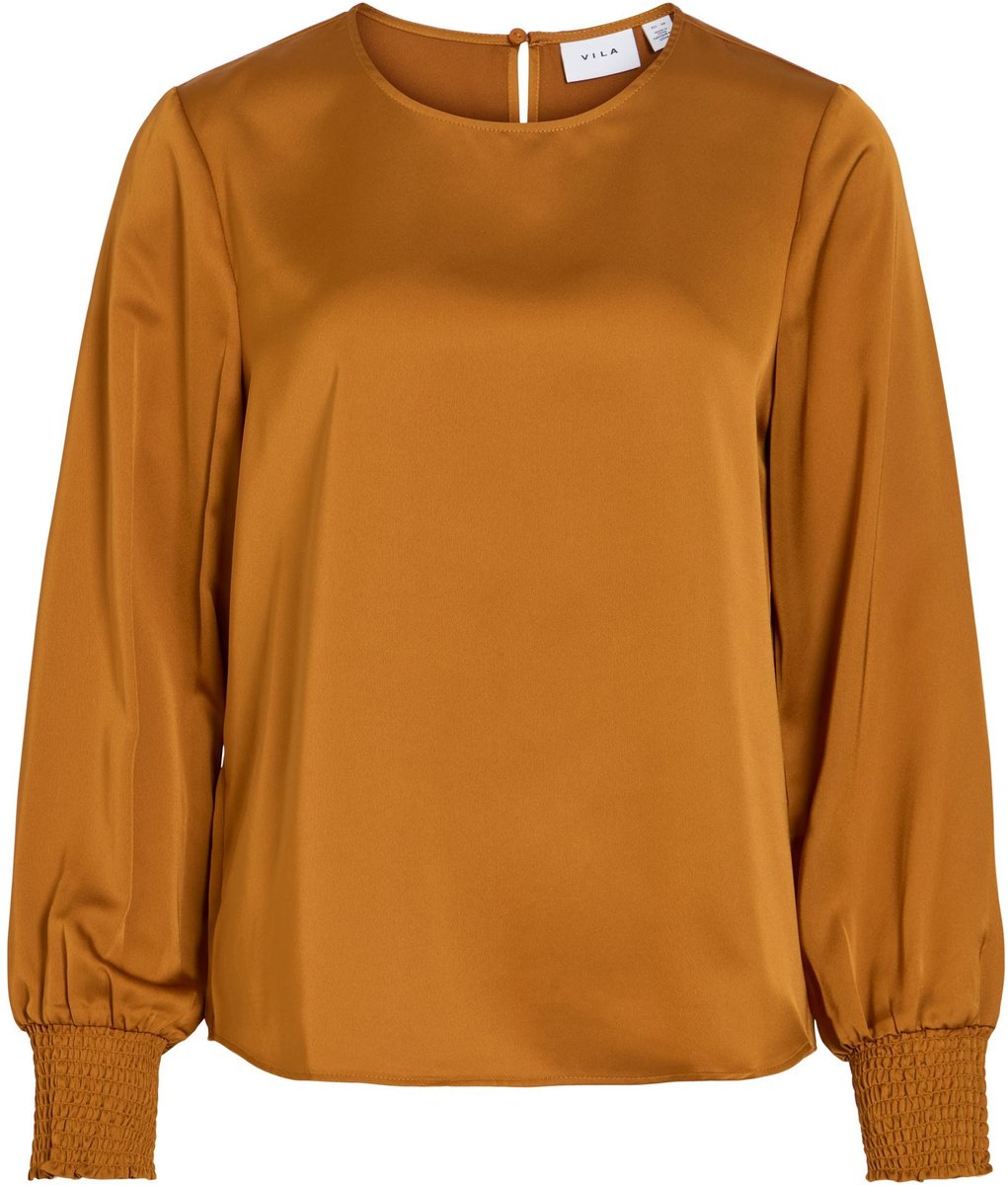 VILA Top met lange mouwen VIELLETTE ronde hals