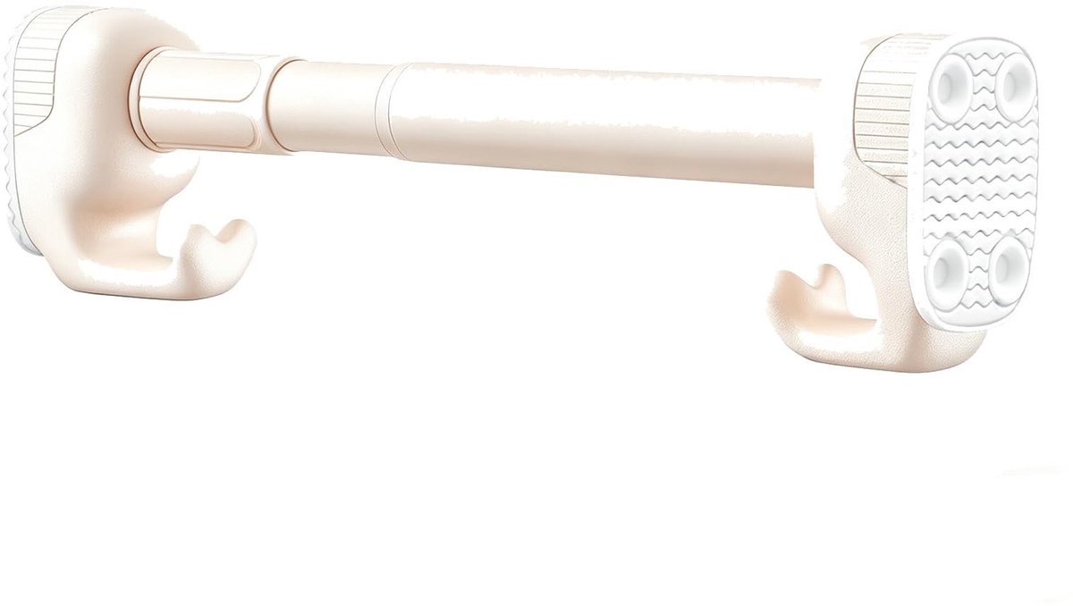 Roestvrijstalen Gordijnroede - Spanmechanisme - Beige - 280-350 cm