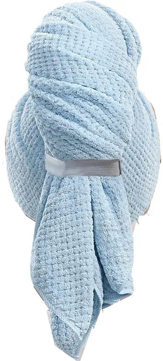 Sneldrogende Microfiber Haarhanddoek - Met Elastische Band