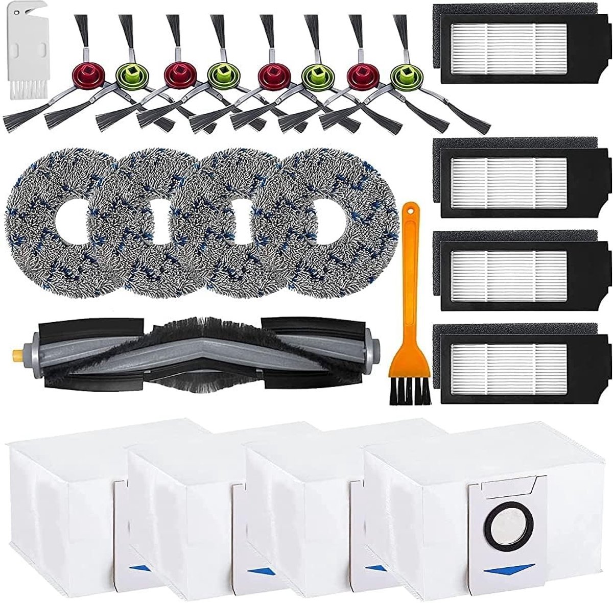 Vervangingsset voor robotstofzuiger - 23-delige accessoires voor Ecovacs Deebot X1