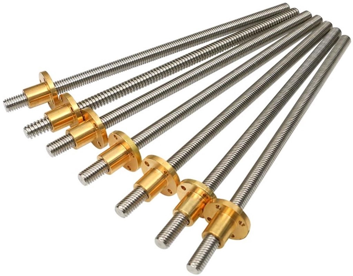 T12 Rvs Schroefdraad Trapeziumvormige Lood Schroef - Lengte 100-1000mm