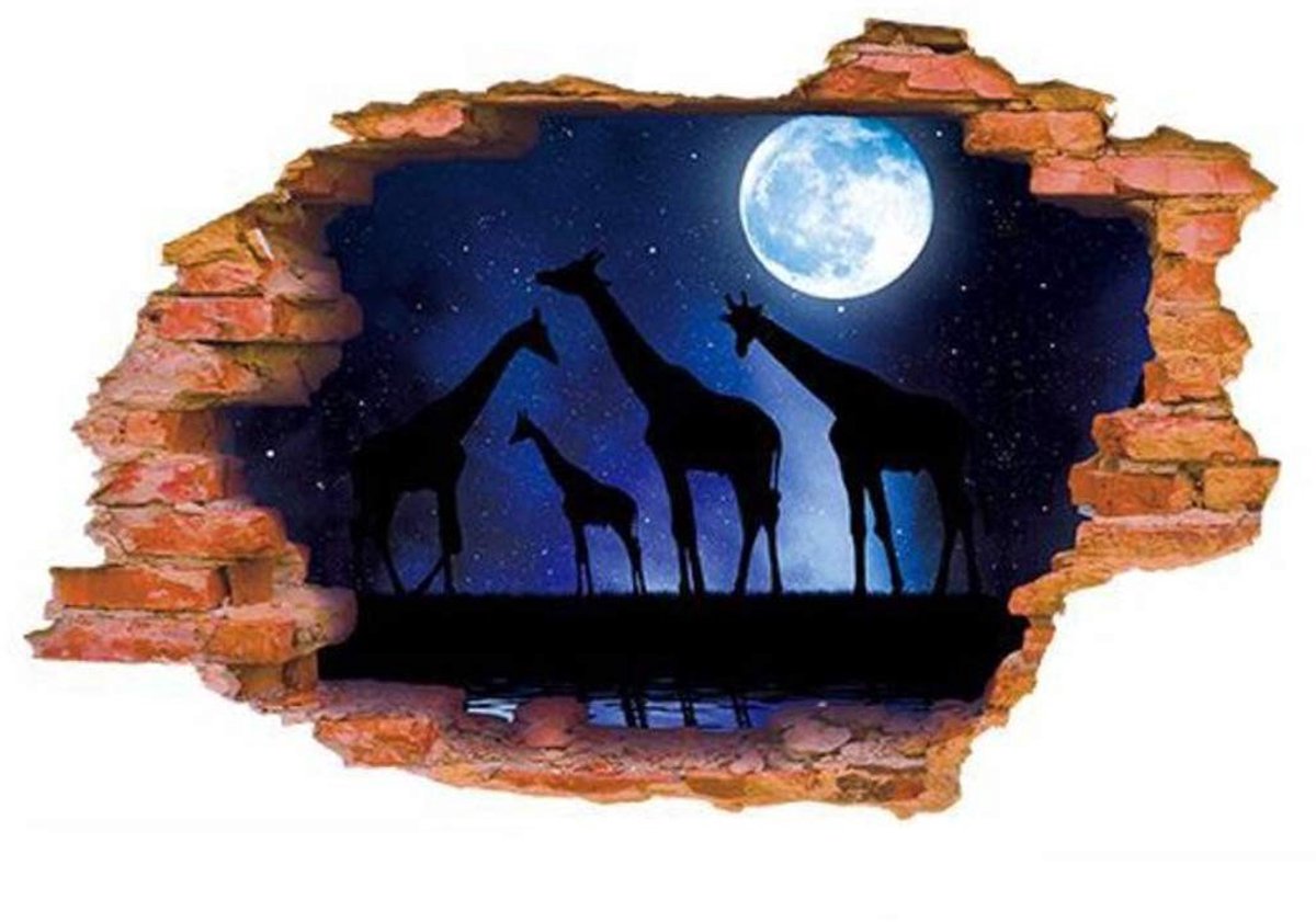 3D Wandstickers voor thuisdecoratie - PVC - Onregelmatig