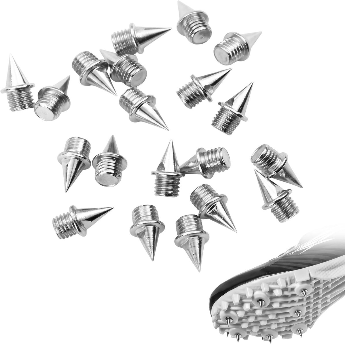 20 stuks atletiekspikes - 6 mm stalen spijkers voor loopschoenen