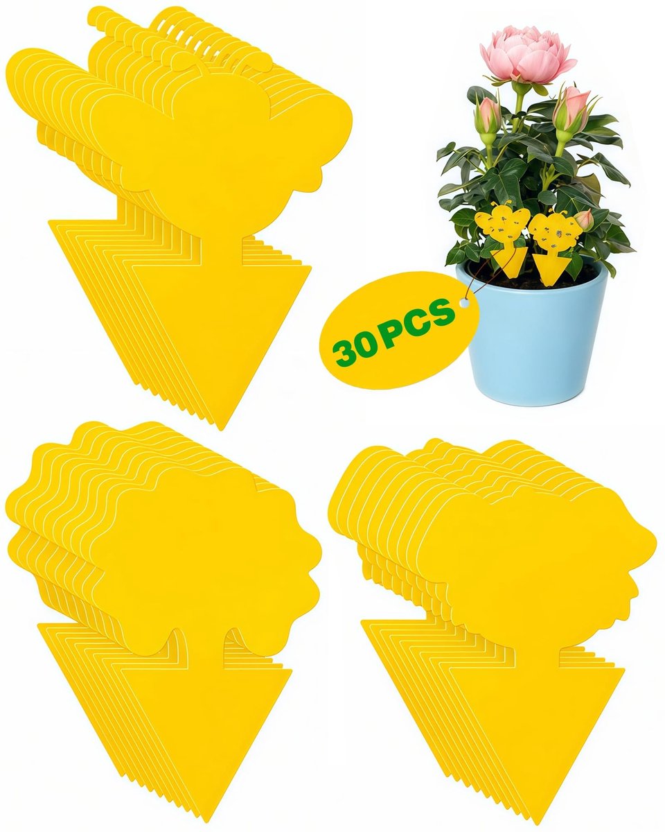 Vliegenvangers - 60 Stuks Gele Plakstrips