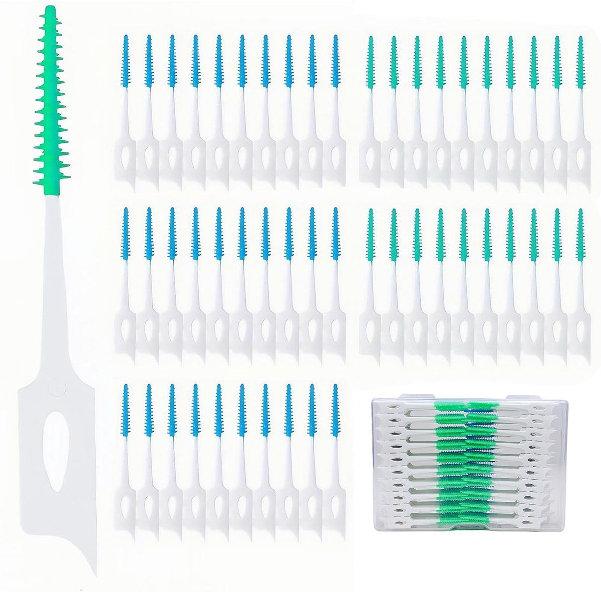 Interdentale borstels - Soft silicone - 300 stuks