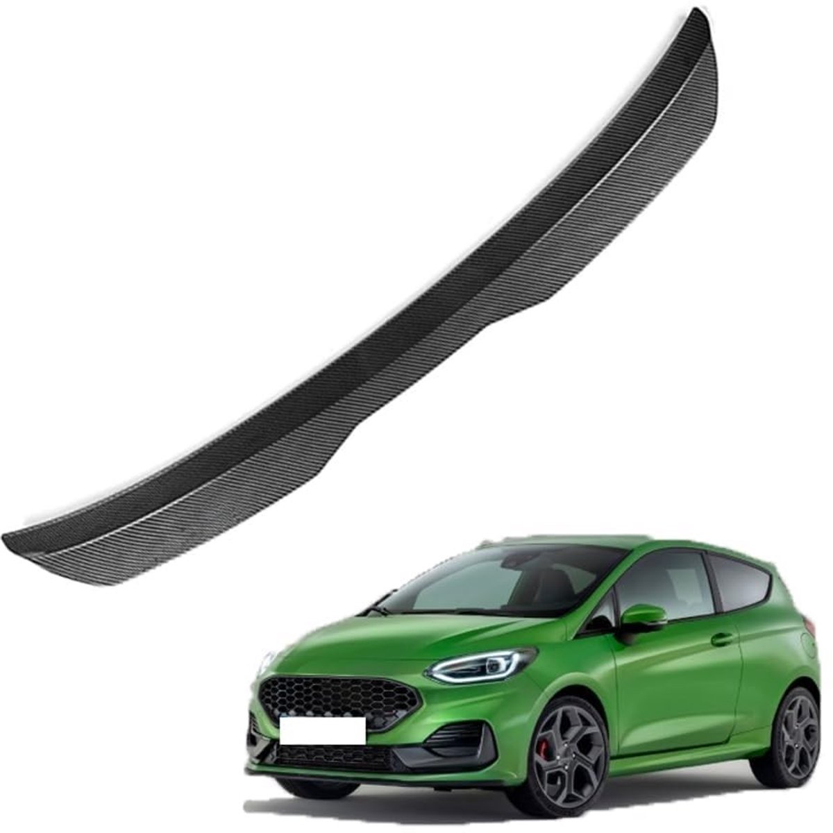 Achterspoiler voor Ford Fiesta ST MK8 - Carbonfiber look