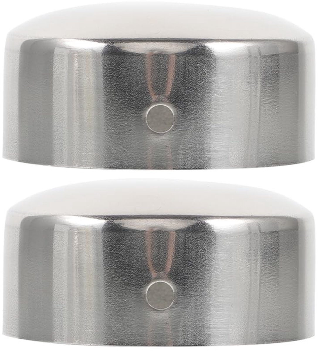 2 Stuks Leuning Eindkappen - Zilver