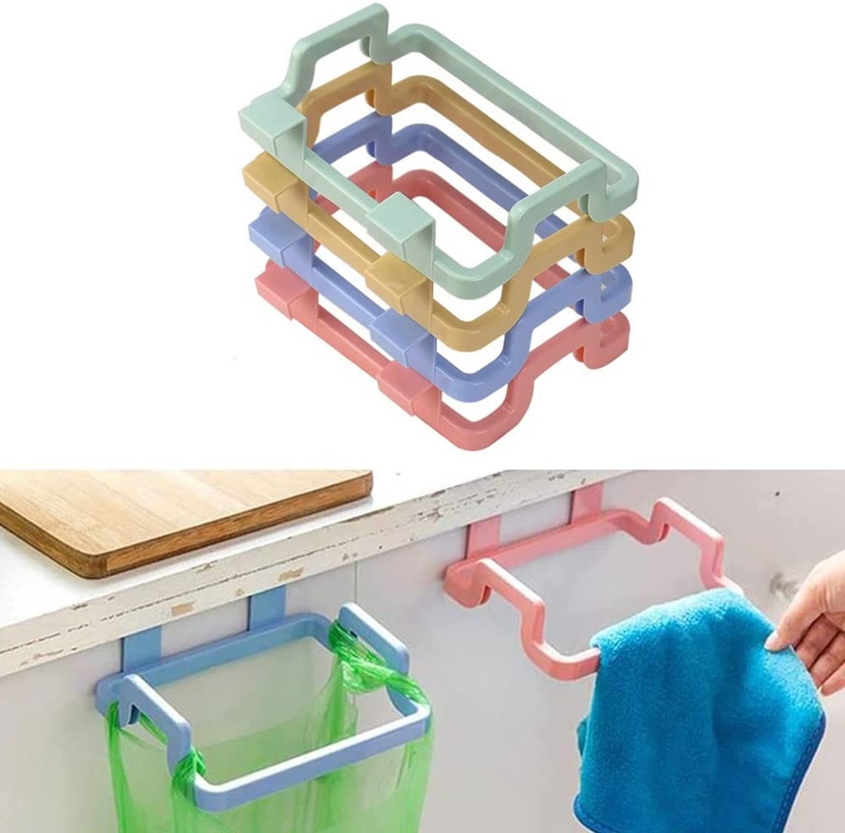 Hangende Afvalzak - 4 Stuks voor Keuken en Badkamer