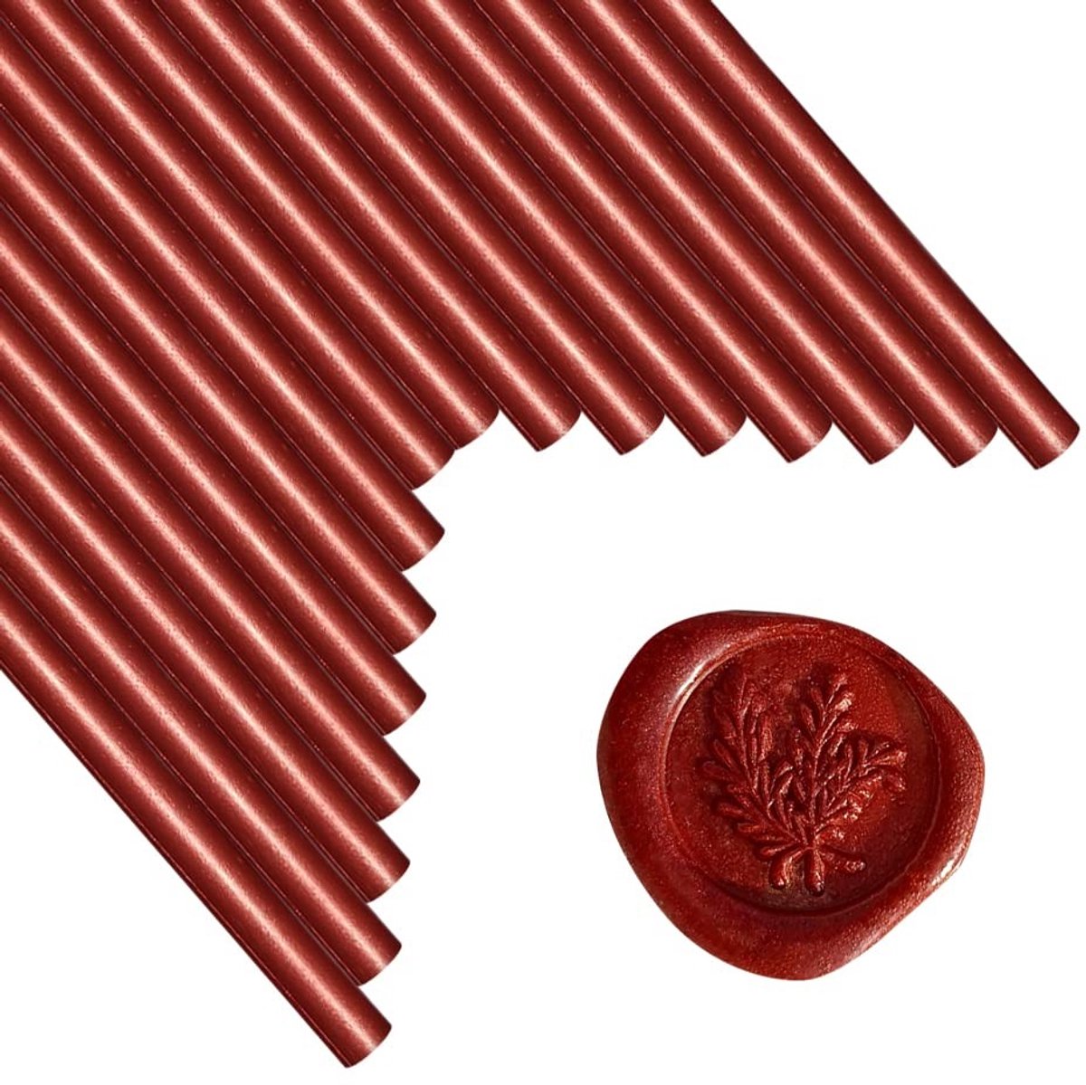 16 Stuks Sealing Wax Sticks voor Lijmpistool, Ideaal voor Wax Seal Stempel, Trouwen en Enveloppen (Wijnrood)