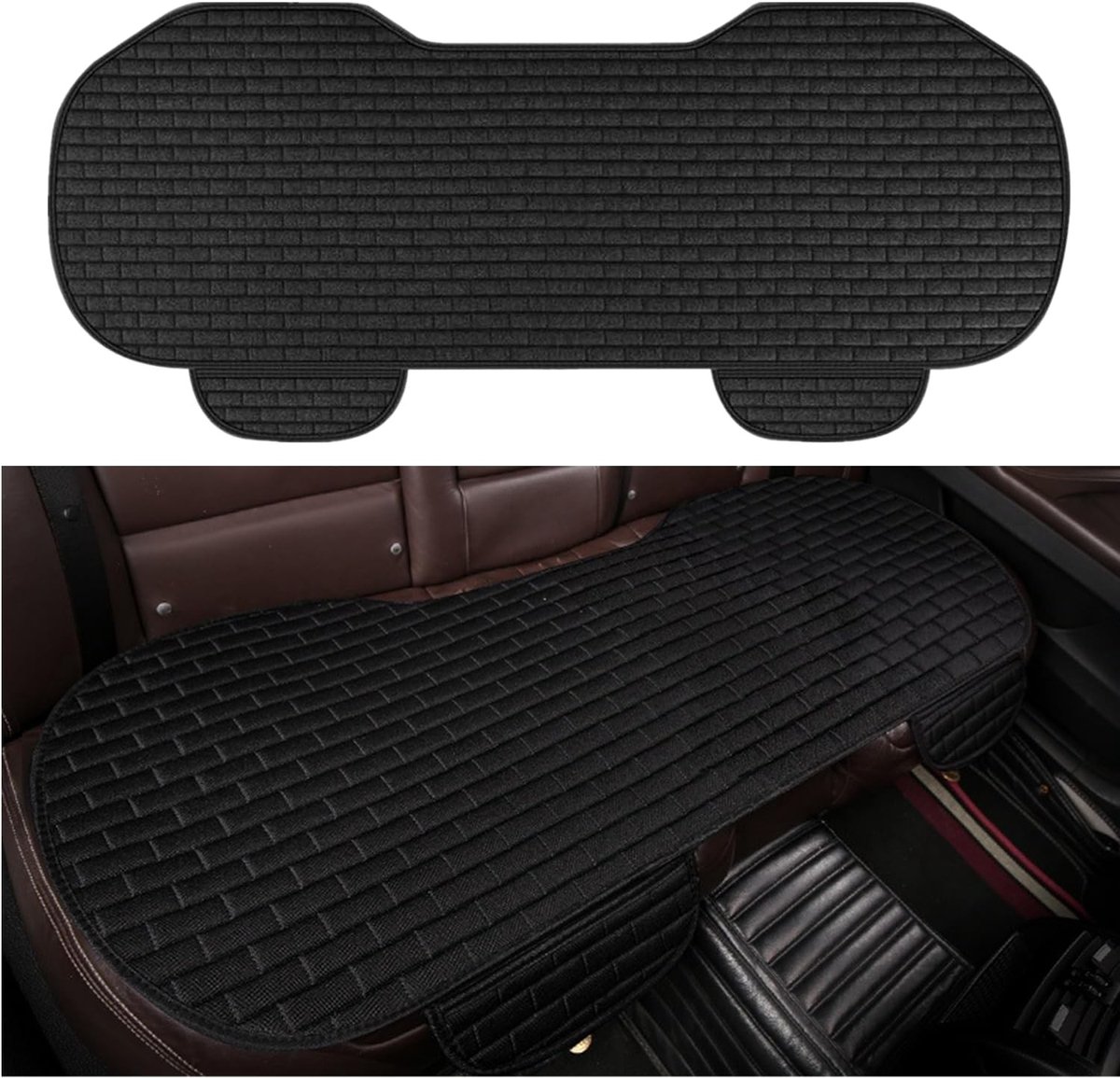 Zitkussen voor Auto 133 x 50 cm, Antislip Achterbank Kussen, Bescherming voor Autostoelen en SUV's