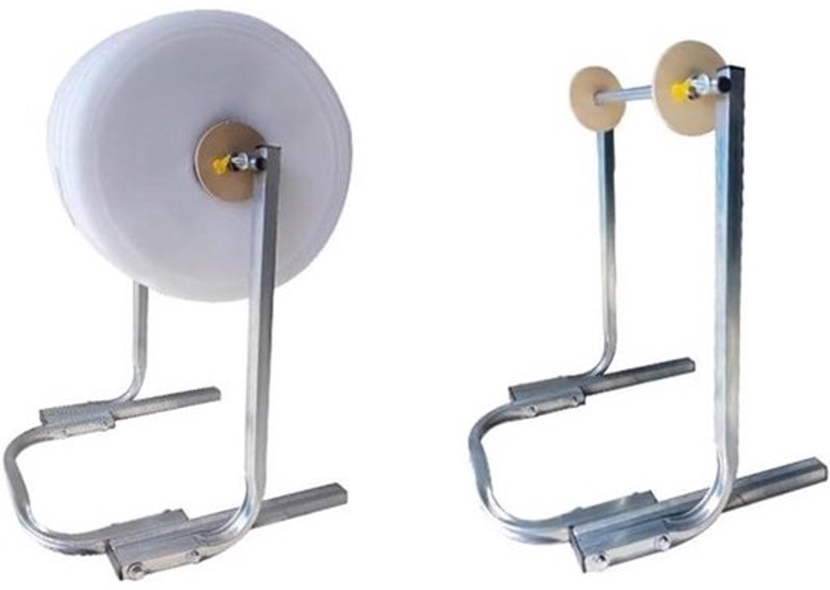 Noppenfolie Dispenser - Verpakking Rollenhouder - Veilig Verpakken - Stevig Gegalvaniseerd Staal - 30 cm Rolbreedte - Zilver