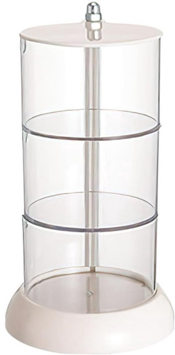 Draaibare Make-up Organizer - Cosmetica Opberger - Bureau Organiseren - Draaibaar Ontwerp - 19 x 11 x 11 cm - Transparant