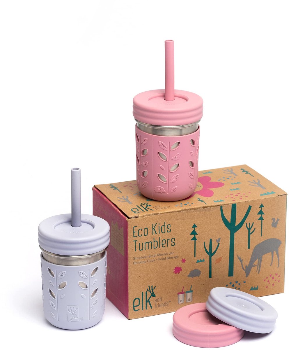 Drinkbekers voor Kinderen - Inclusief Silikonendeksels en Rietjes