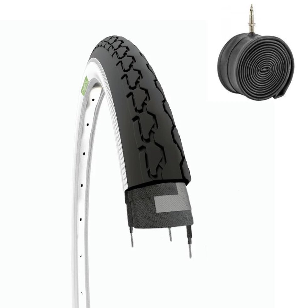 Fietsband 24 x 1 3/8 met binnenband - Voor stadsfietsen