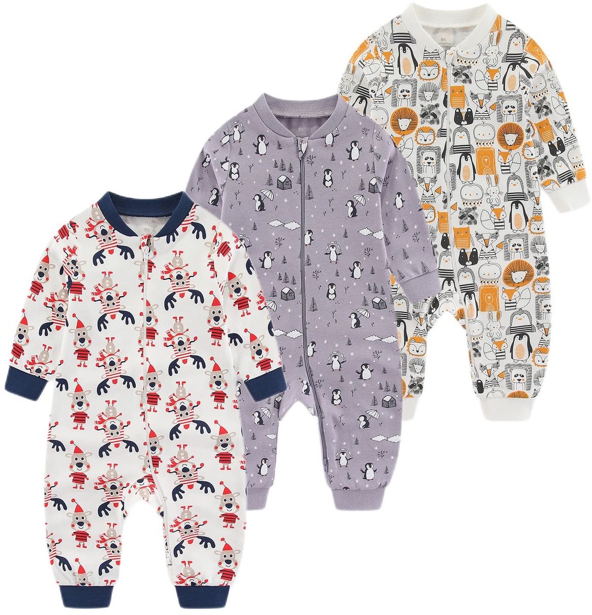 Baby Sleepsuit Romper - Dubbele rits, 3-24 maanden