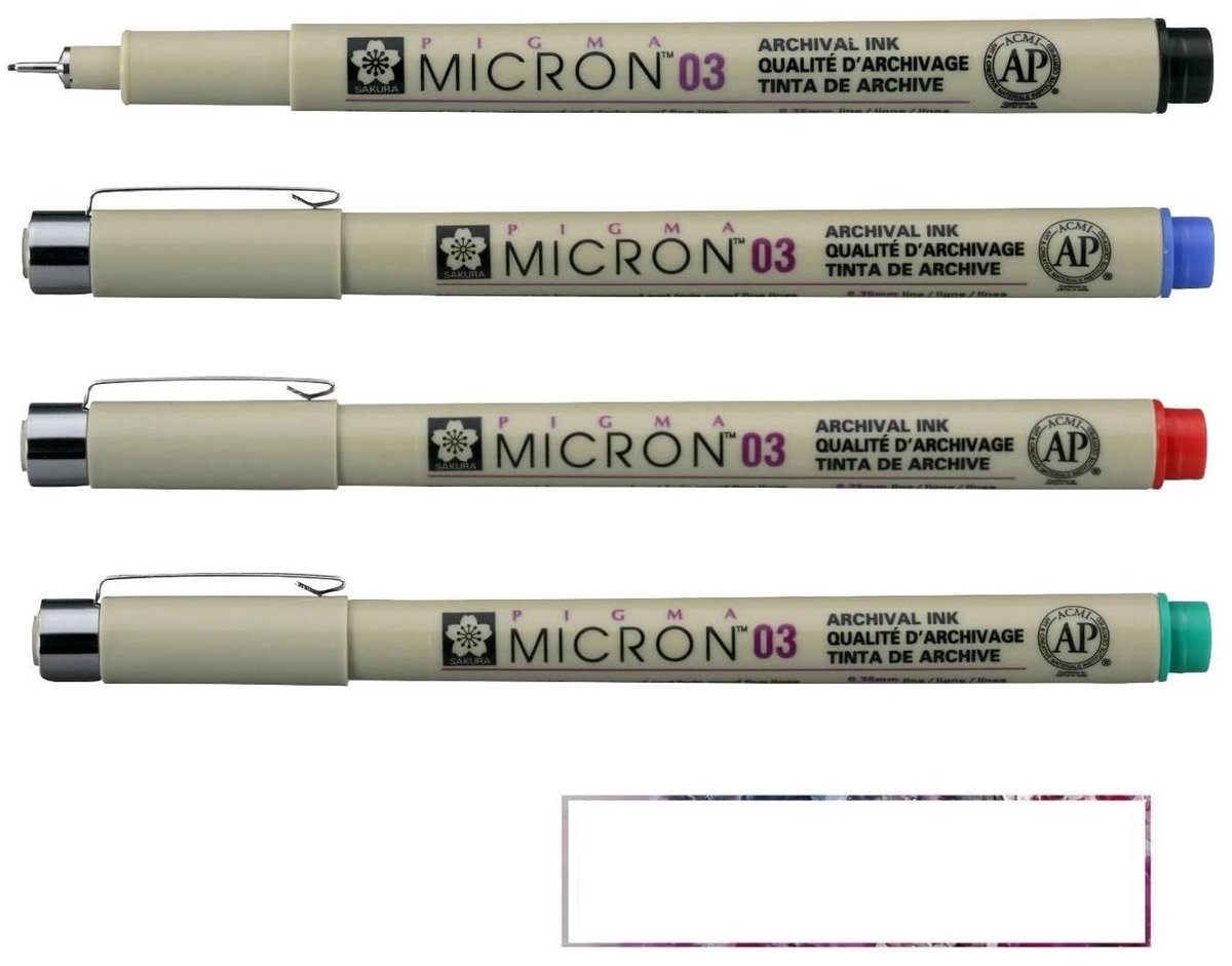 Permanent Marker Set - 4 Kleuren voor Tekenen en Etiketteren