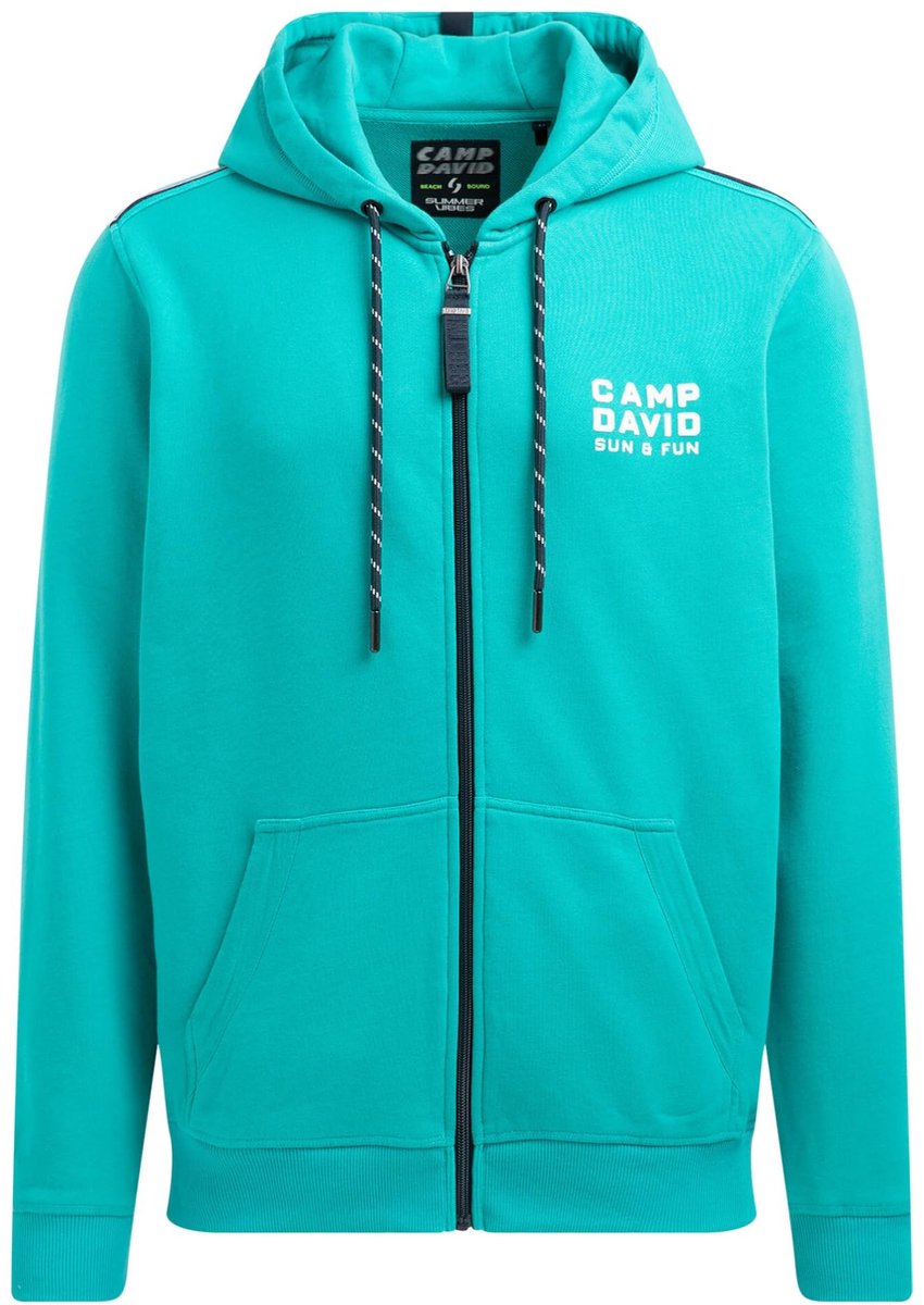 Sweatshirt met capuchon voor heren - Effen groen
