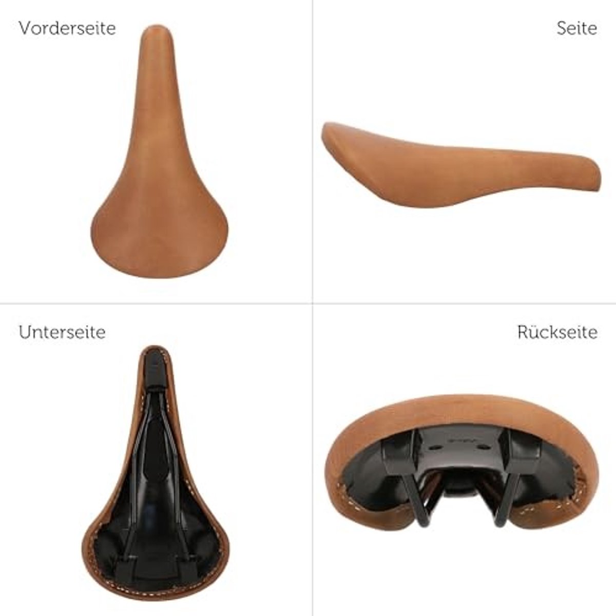 Fietszadel - Retro ontwerp - Bruin