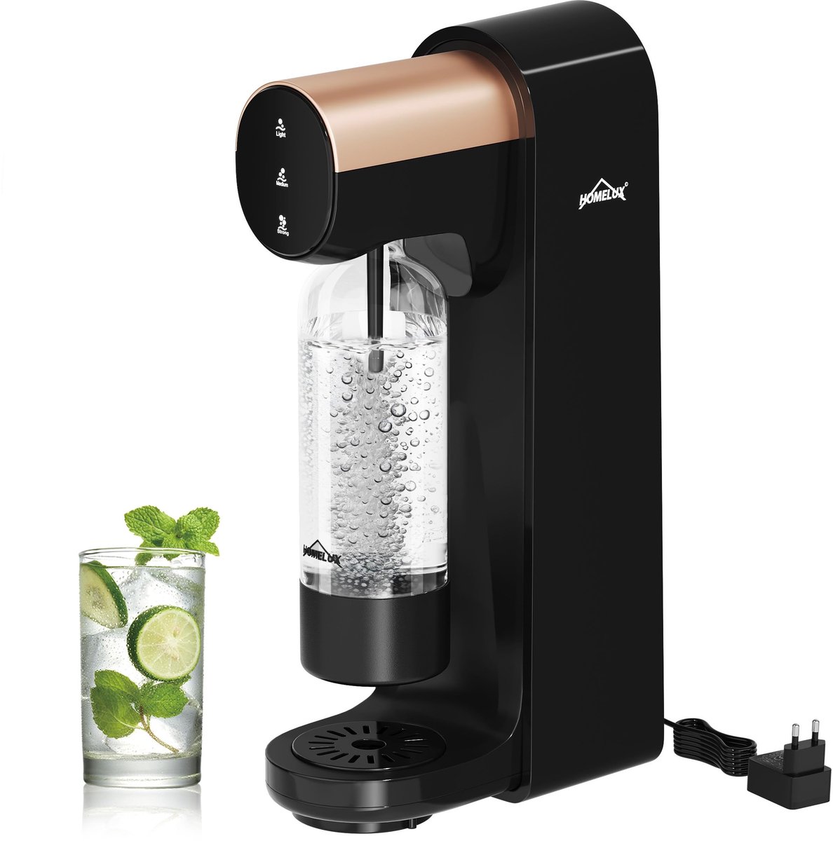 Spuitwatermaker - Handmatige Soda Maker - Zwart