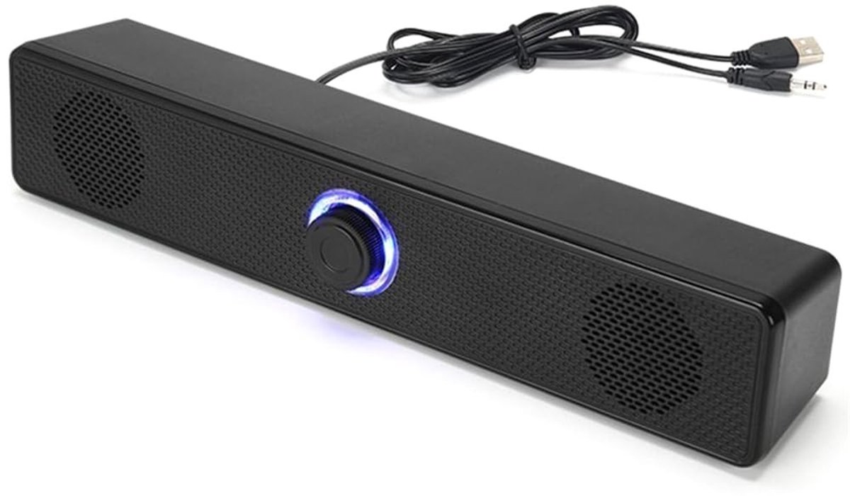 Soundbar voor pc - Bekabeld en USB-aangedreven