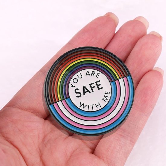 Inspirerende Regenboog Pins voor Homoseksuele Pride met Hart Motief en Citaten — afbeelding 2