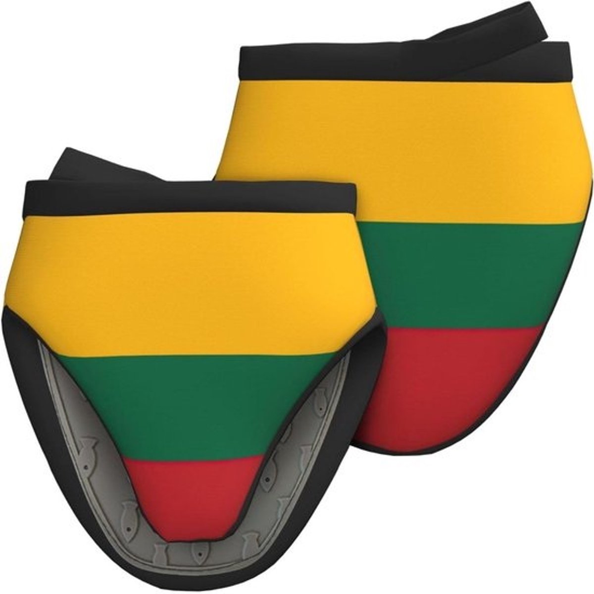 Ovenwanten Litouwse Vlag - Mini Siliconen Handschoenen - Keuken Koken Bakken - Hittebestendig tot 260°C - 15.9 x 15.9 cm