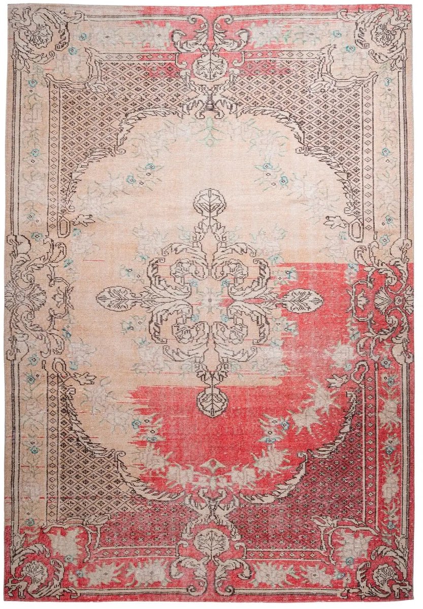 Dutch XXL Vintage Vloerkleed | Tapijt | Vin | Ornamenteel | Rood | 200x290 cm