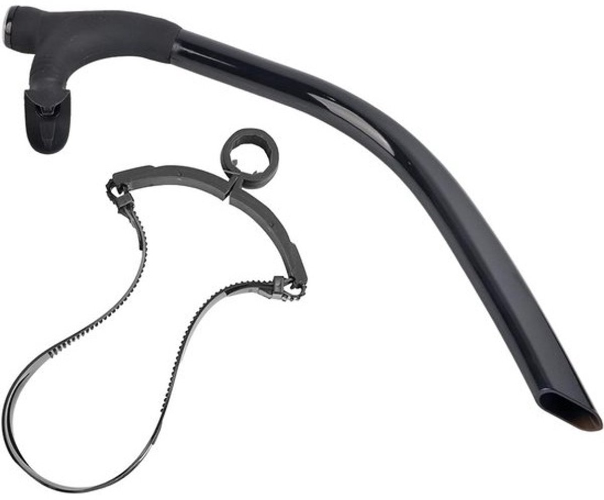 Zwem Snorkelbuis - Duikbuis Ademhaling - Watersport Training - Waterinlaatklep - 48 cm - Zwart