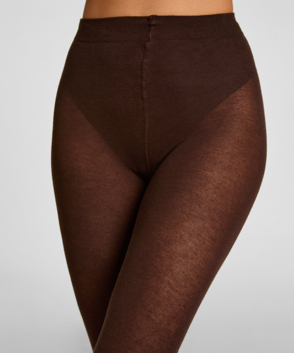 Hunkemöller Panty Light Knit Cashmere Blend Bruin