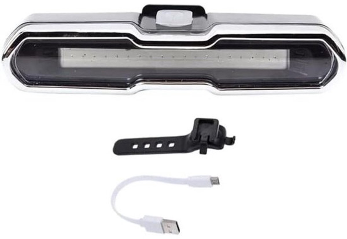 Fiets Achterlicht - Fietslamp LED - Veilig Fietsen - Hoge Intensiteit - 87x20x30 mm - Rood Blauw