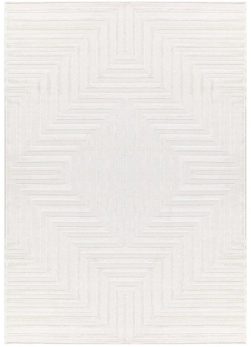 Dutch XXL Marokkaans Vloerkleed | Tapijt | Sahara | Labyrint | Crème | 120x170 cm