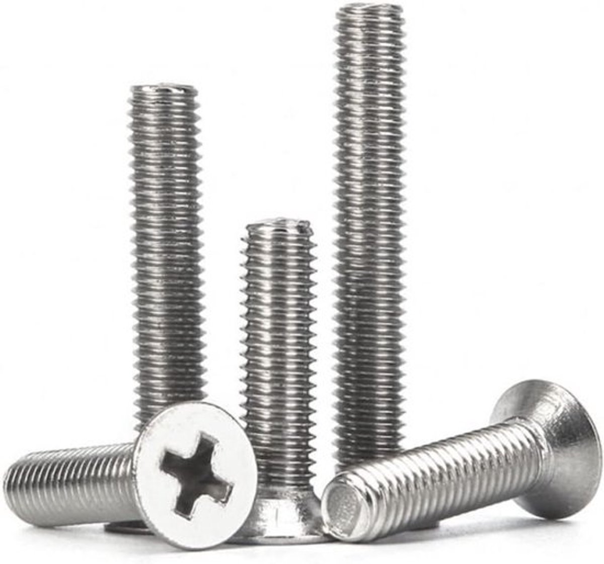 Machine Schroeven - Mini Schroeven - Apparaten Repareren - Roestvrij Staal 304 - M1.6 x 6mm 100st - Zilverkleurig