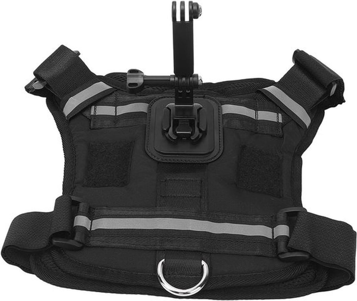 Hondenharnas voor Actiecamera van Nylon met Borst- en Rugbevestiging voor Honden van Alle Groottes