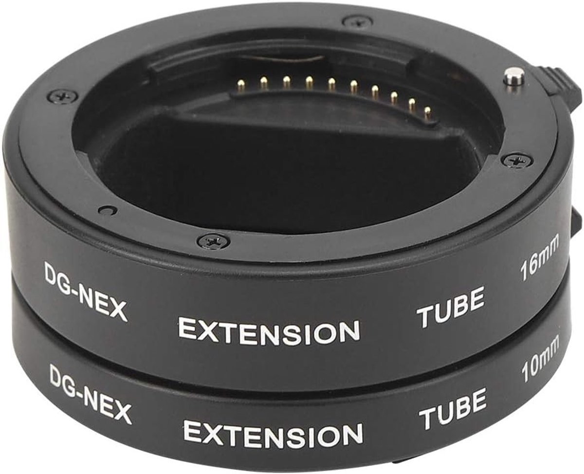 10mm en 16mm Auto Focus Macro Adapter Ring Extension Tube voor Sony Camera's zoals A7, A9, A6000 en meer, ideaal voor close-up fotografie en creatieve shots