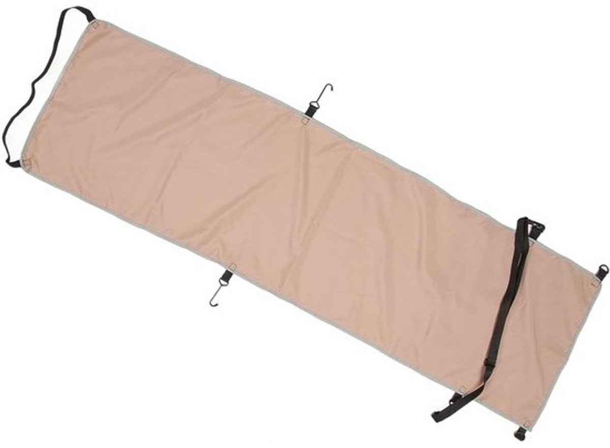Vliegtuig voetsteun - Reis hangmat - Comfortabel reizen - Verstelbaar ergonomisch ontwerp - 141 x 41 cm - Khaki